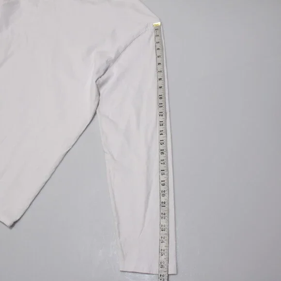 M. Singer NWD Long Sleeve T-Shirt Size XL in Solid White 100% Cotton - Picture 5 of 10